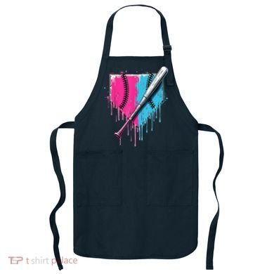 Baseball Home Plate Drip With Sprinkles Drip Ice Cream Bat Apron