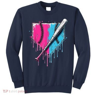 Baseball Home Plate Drip With Sprinkles Drip Ice Cream Bat Sweatshirt