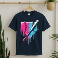 Baseball Home Plate Drip With Sprinkles Drip Ice Cream Bat T-Shirt thumb 2