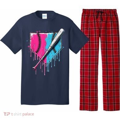 Baseball Home Plate Drip With Sprinkles Drip Ice Cream Bat Pajama Set