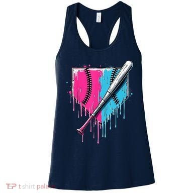 Baseball Home Plate Drip With Sprinkles Drip Ice Cream Bat Women's Tank Top