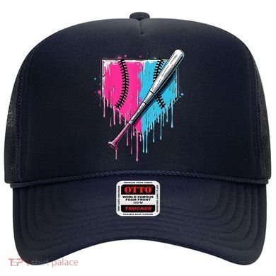 Baseball Home Plate Drip With Sprinkles Drip Ice Cream Bat Hat