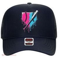 Baseball Home Plate Drip With Sprinkles Drip Ice Cream Bat Hat thumb 0