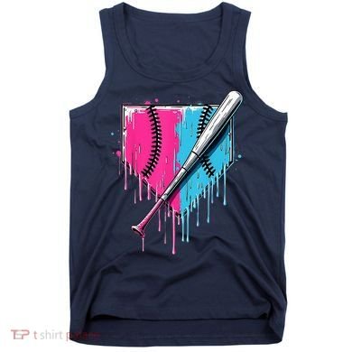 Baseball Home Plate Drip With Sprinkles Drip Ice Cream Bat Tank Top