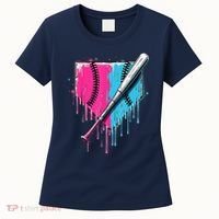 Baseball Home Plate Drip With Sprinkles Drip Ice Cream Bat Women's T-Shirt thumb 0