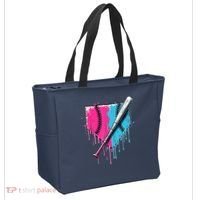 Baseball Home Plate Drip With Sprinkles Drip Ice Cream Bat Tote Bag thumb 2