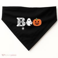 Boo Halloween Pumpkin Festive USA-Made Doggie Bandana thumb 0