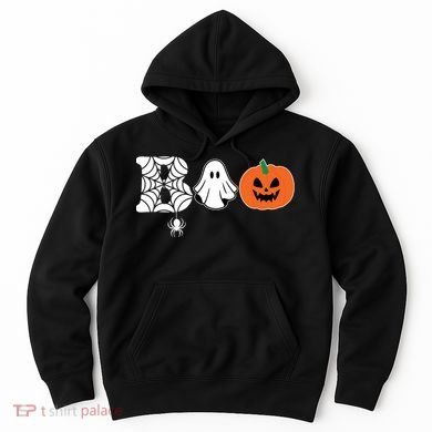 Boo Halloween Pumpkin Festive Hoodie