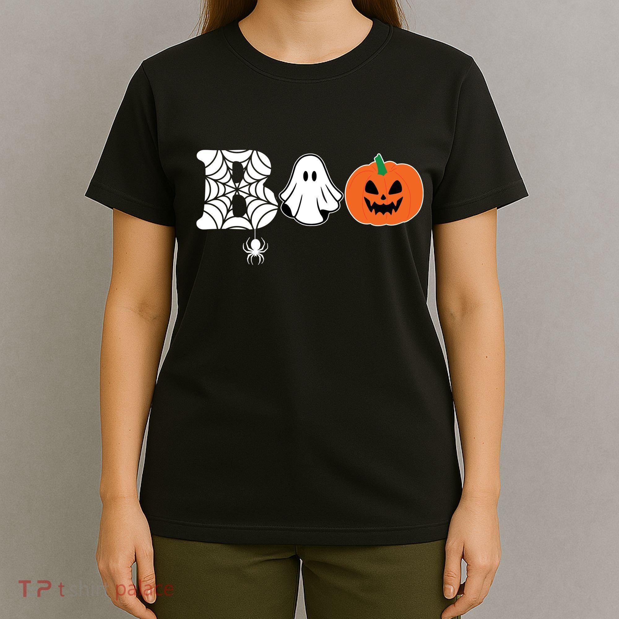 Boo Halloween Pumpkin Festive T-Shirt