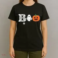 Boo Halloween Pumpkin Festive T-Shirt thumb 4