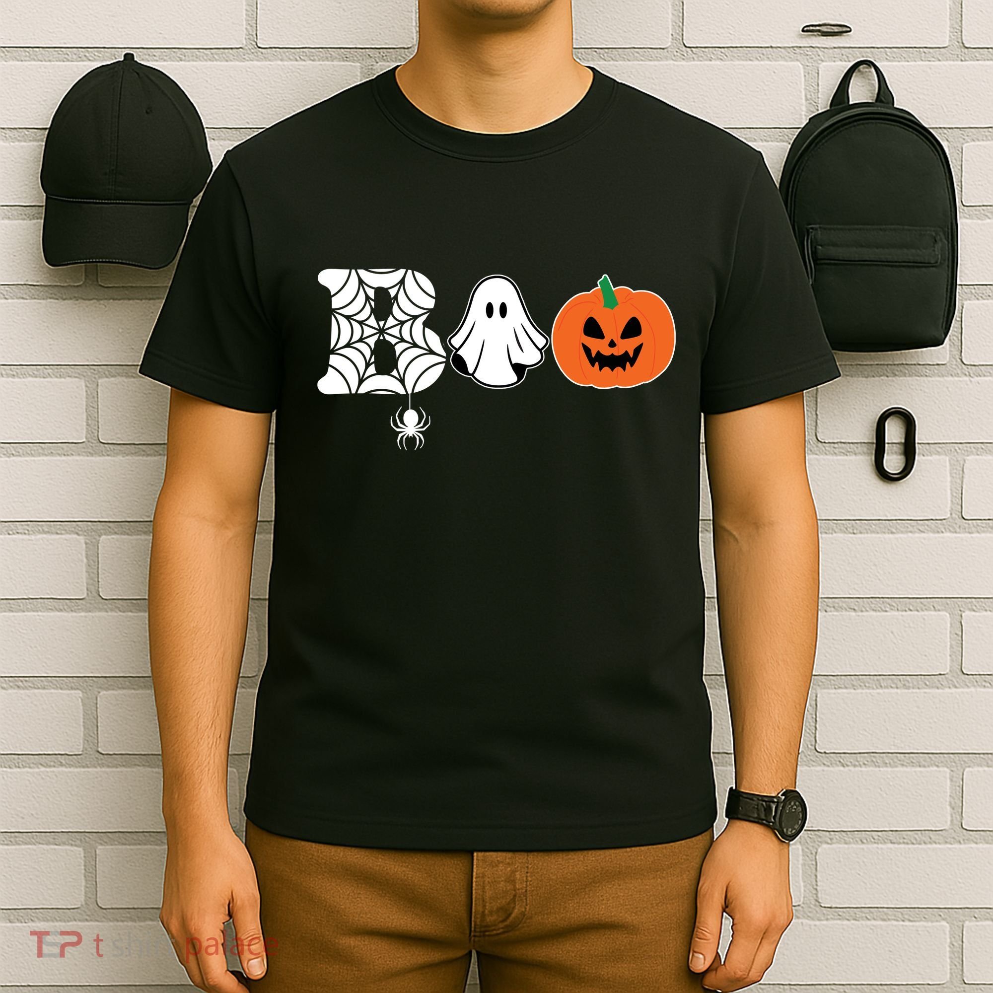 Boo Halloween Pumpkin Festive T-Shirt