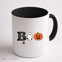 Boo Halloween Pumpkin Festive Coffee Mug thumb 1