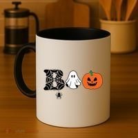 Boo Halloween Pumpkin Festive Coffee Mug thumb 4