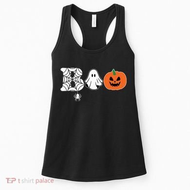 Boo Halloween Pumpkin Festive Women's Tank Top