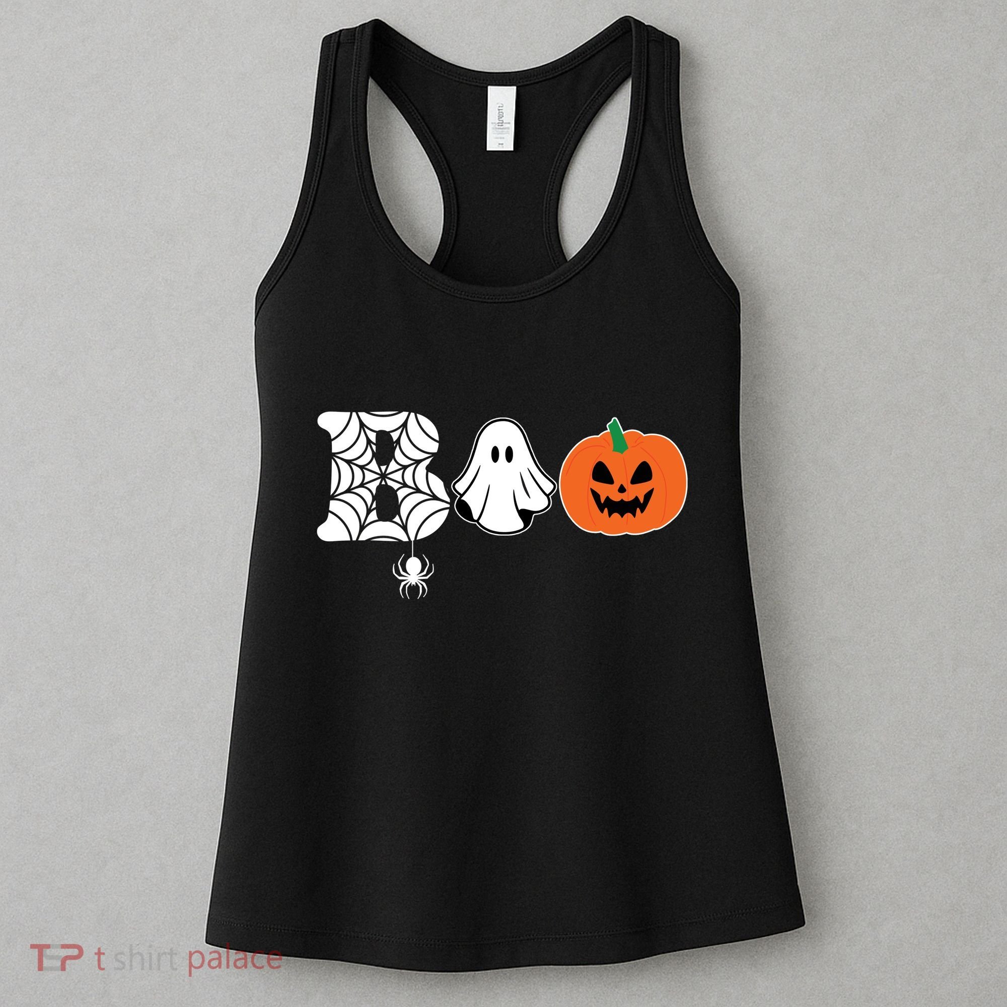 Boo Halloween Pumpkin Festive Women's Tank Top