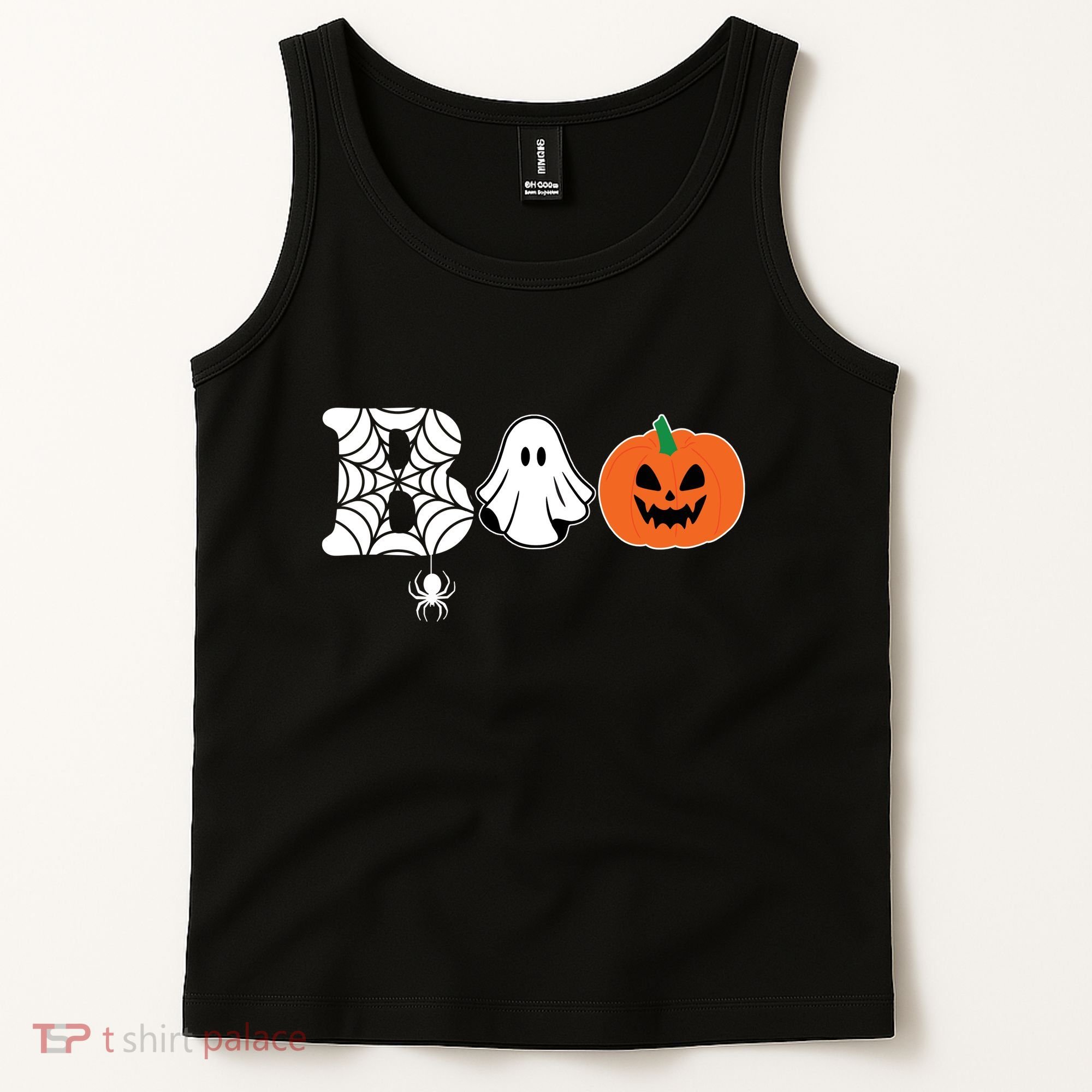 Boo Halloween Pumpkin Festive Tank Top