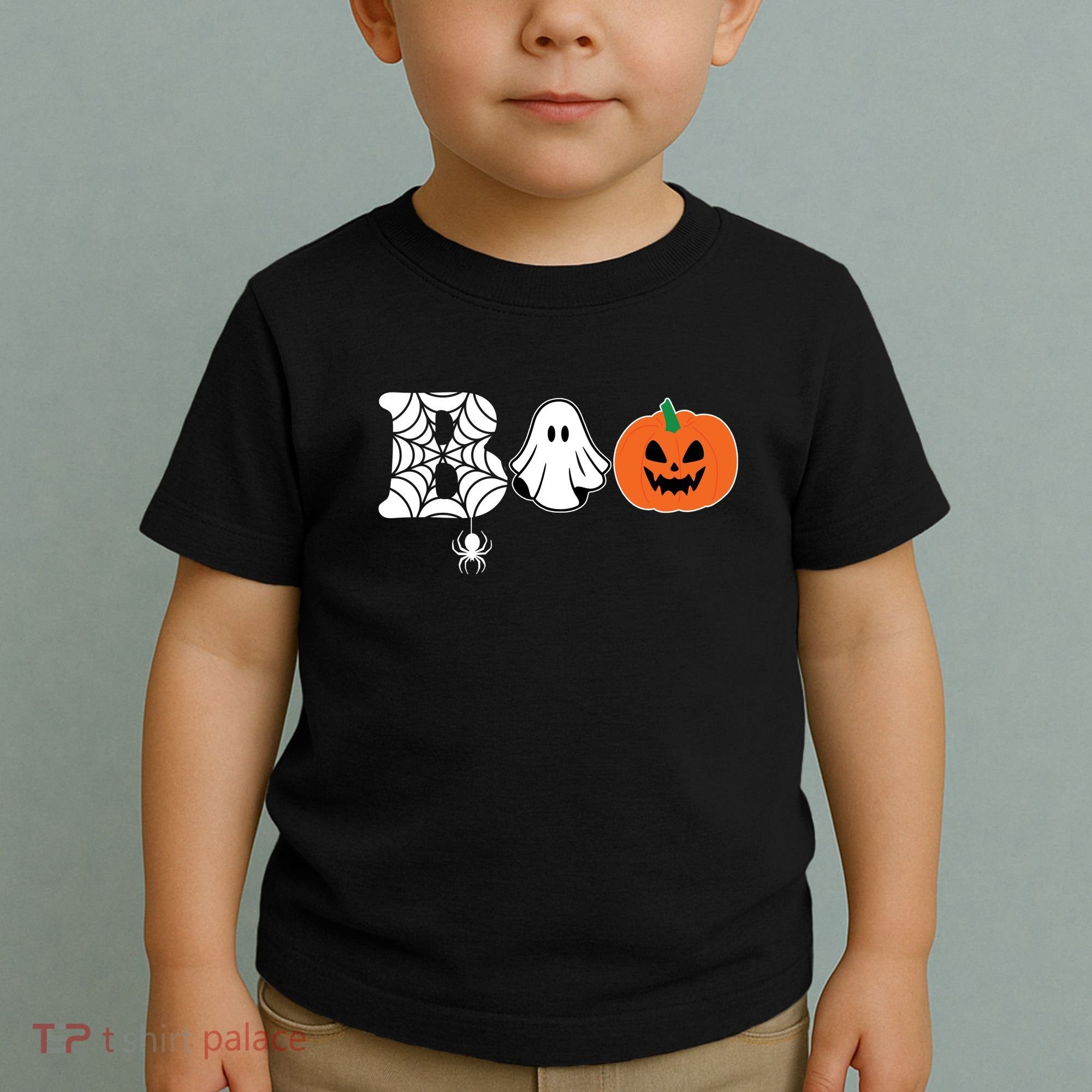 Boo Halloween Pumpkin Festive Toddler T-Shirt