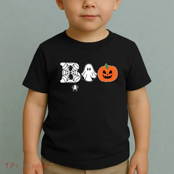 Boo Halloween Pumpkin Festive Toddler T-Shirt