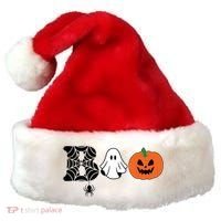 Boo Halloween Pumpkin Festive Santa Hat thumb 0