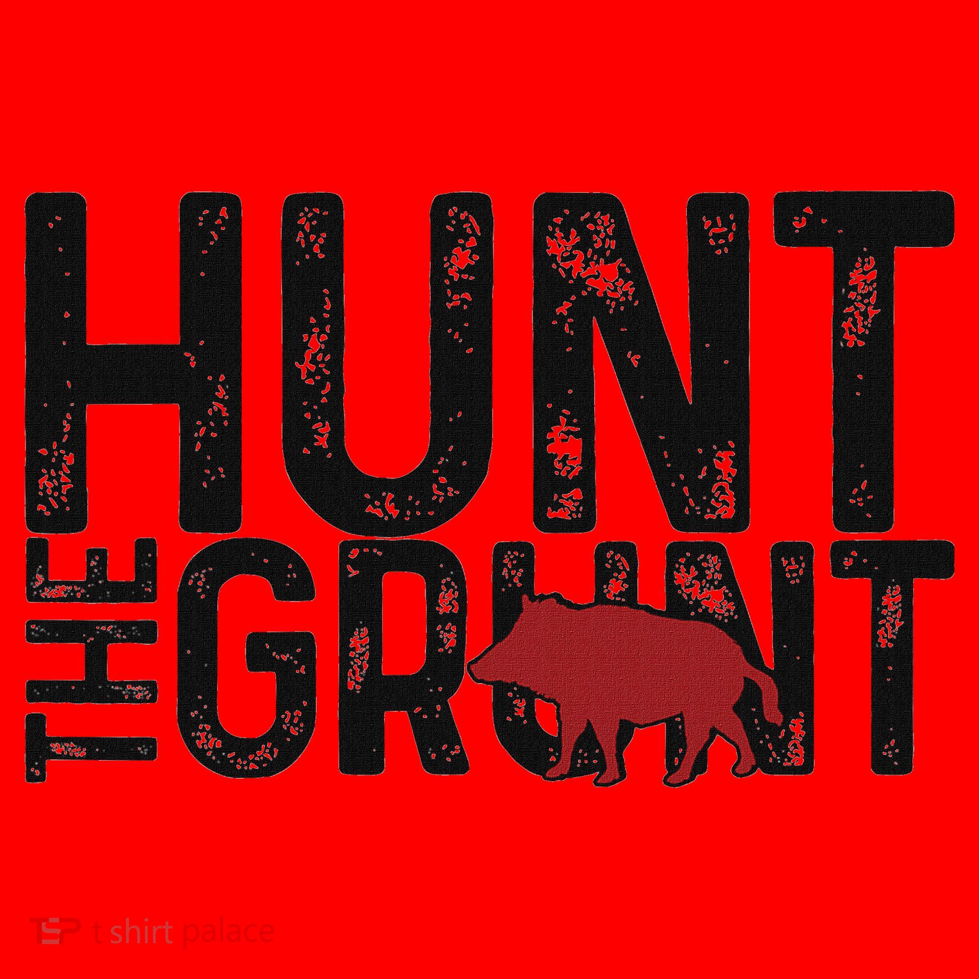 Boar Hog Pig Hunting Hunt The Grunt Funny Hog Hunter Santa Hat