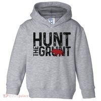Boar Hog Pig Hunting Hunt The Grunt Funny Hog Hunter Toddler Hoodie thumb 0