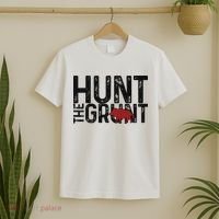 Boar Hog Pig Hunting Hunt The Grunt Funny Hog Hunter T-Shirt thumb 2