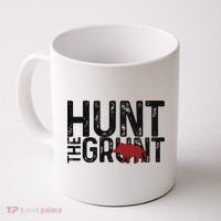 Boar Hog Pig Hunting Hunt The Grunt Funny Hog Hunter Coffee Mug thumb 0