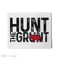 Boar Hog Pig Hunting Hunt The Grunt Funny Hog Hunter Mousepad thumb 0