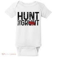 Boar Hog Pig Hunting Hunt The Grunt Funny Hog Hunter Baby Bodysuit thumb 0