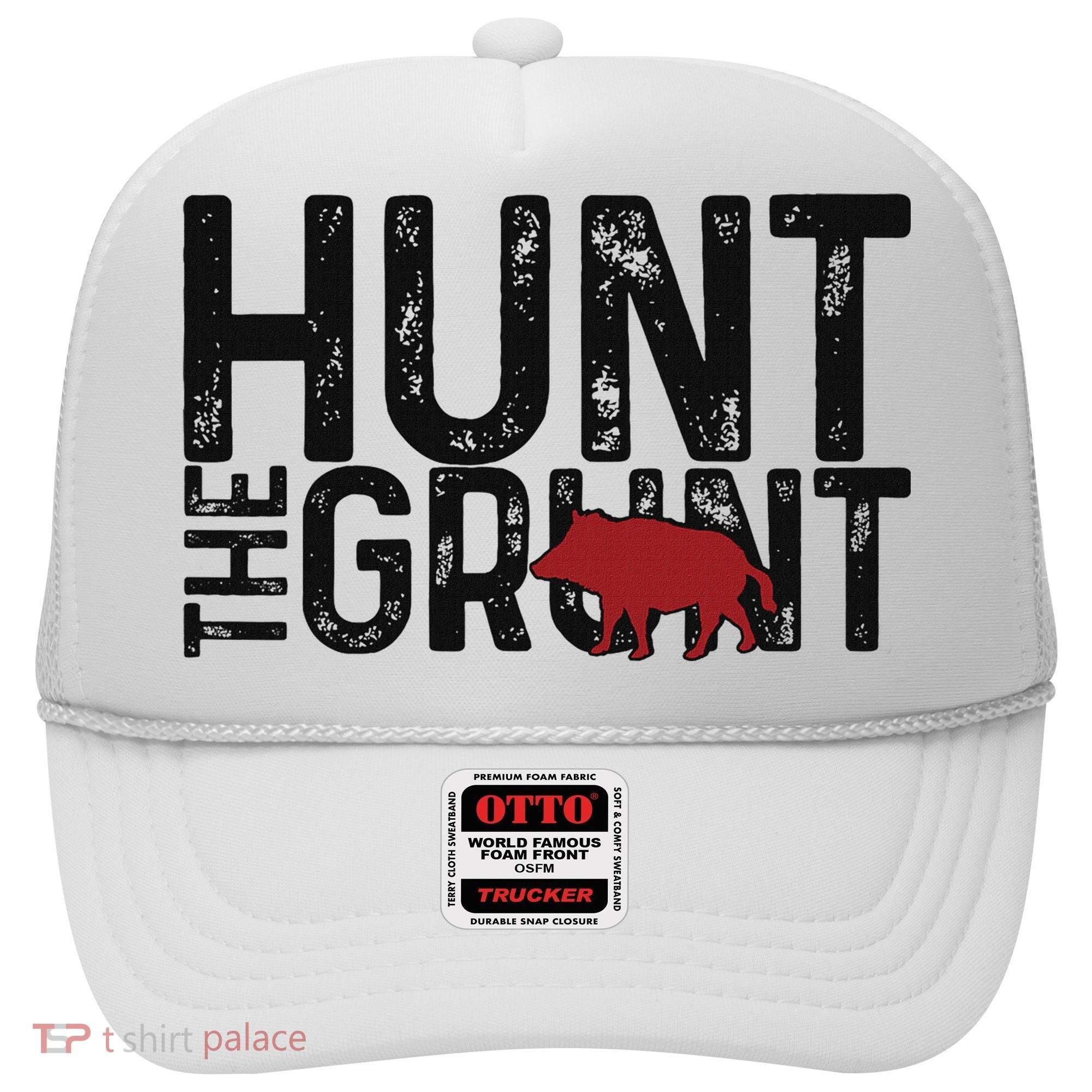 Boar Hog Pig Hunting Hunt The Grunt Funny Hog Hunter Hat