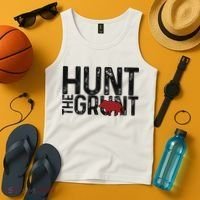 Boar Hog Pig Hunting Hunt The Grunt Funny Hog Hunter Tank Top thumb 4
