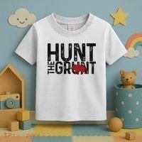 Boar Hog Pig Hunting Hunt The Grunt Funny Hog Hunter Toddler T-Shirt thumb 3
