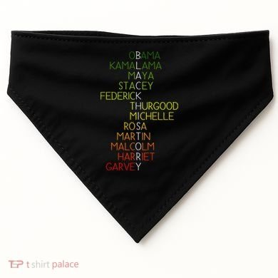 Black History Pride Month USA-Made Doggie Bandana