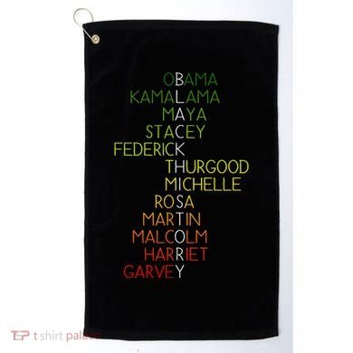 Black History Pride Month Golf Towel