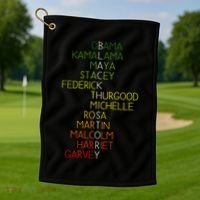Black History Pride Month Golf Towel thumb 1
