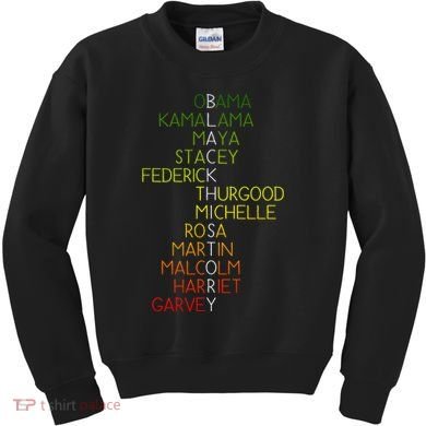 Black History Pride Month Kids Sweatshirt