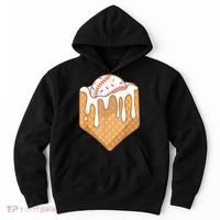 Baseball Home Plate Drip Ice Cream Spinkle Baseball Home Plate Ice Cream Drip Fun Sports Lover Hoodie thumb 0