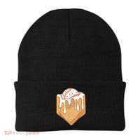 Baseball Home Plate Drip Ice Cream Spinkle Baseball Home Plate Ice Cream Drip Fun Sports Lover Beanie thumb 0