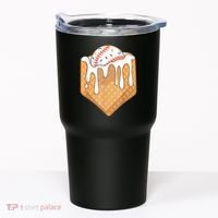 Baseball Home Plate Drip Ice Cream Spinkle Baseball Home Plate Ice Cream Drip Fun Sports Lover Tumbler thumb 0