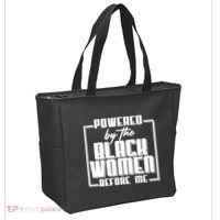 Black History Powered By The Black Women Before Me Tote Bag thumb 2