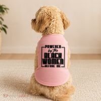 Black History Powered By The Black Women Before Me Doggie Tank thumb 2