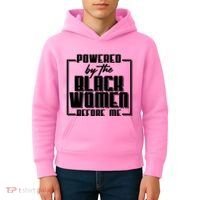 Black History Powered By The Black Women Before Me Kids Hoodie thumb 4