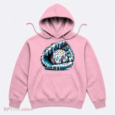 Baseball Home Plate Drip  Hoodie