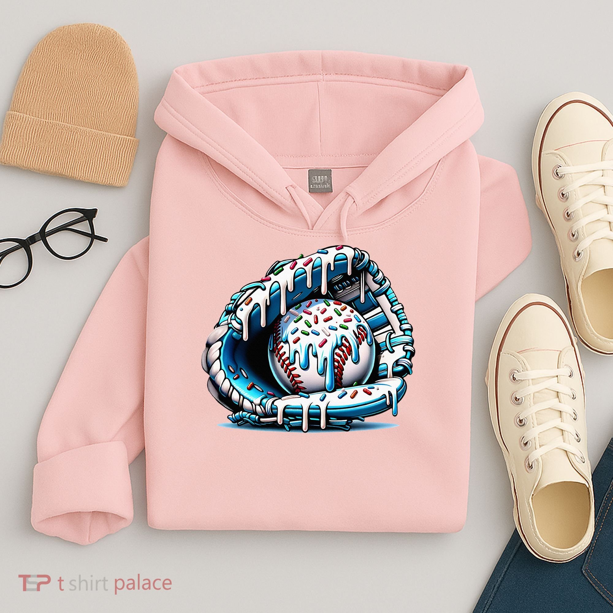 Baseball Home Plate Drip  Hoodie