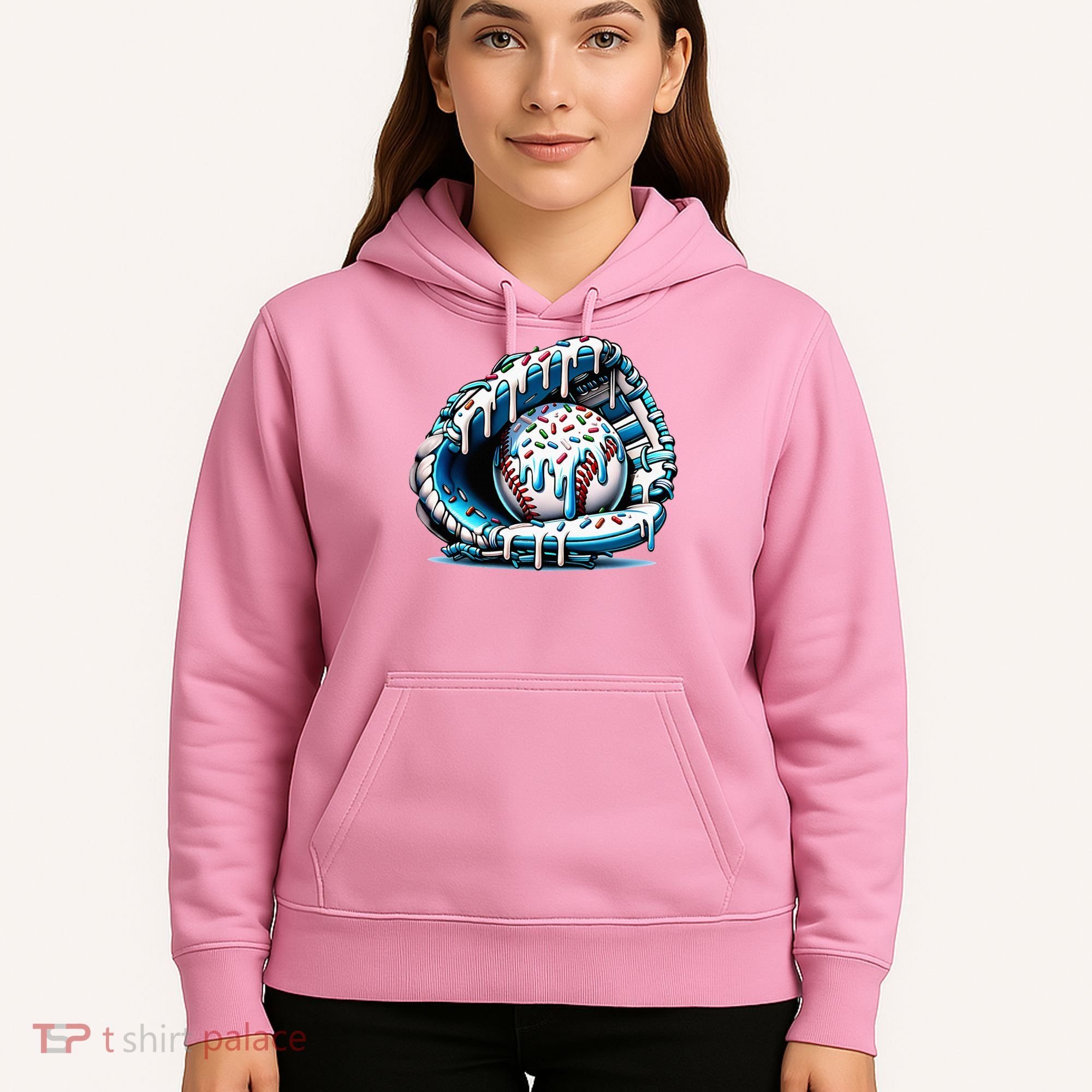 Baseball Home Plate Drip  Hoodie