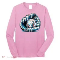 Baseball Home Plate Drip  Long Sleeve Shirt thumb 0