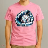 Baseball Home Plate Drip  T-Shirt thumb 3