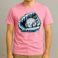 Baseball Home Plate Drip  T-Shirt thumb 3