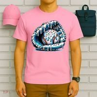 Baseball Home Plate Drip  T-Shirt thumb 6