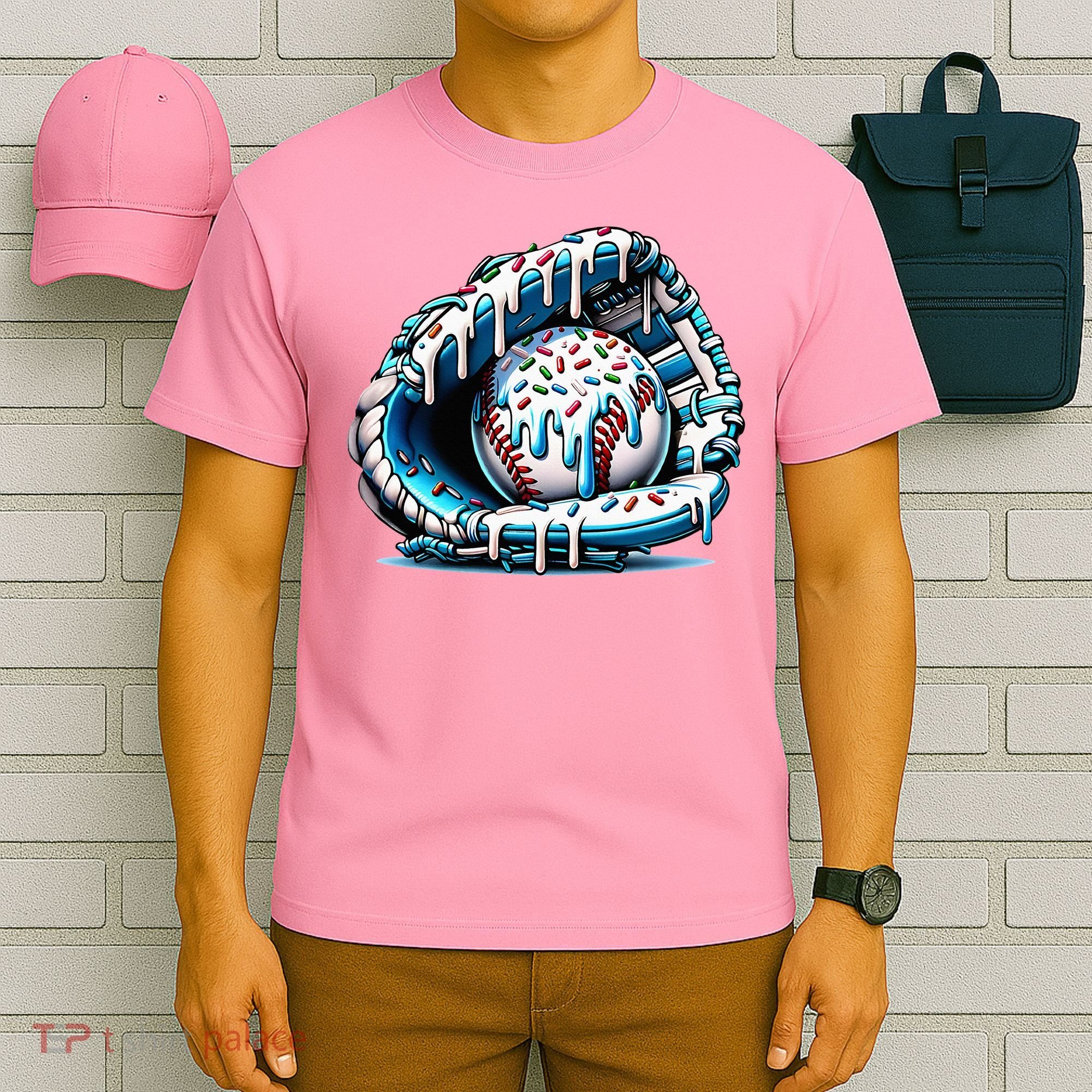 Baseball Home Plate Drip  T-Shirt